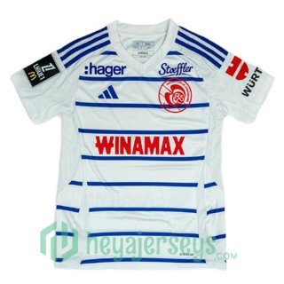 RC Strasbourg Alsace Away Soccer Jerseys White 2024/2025