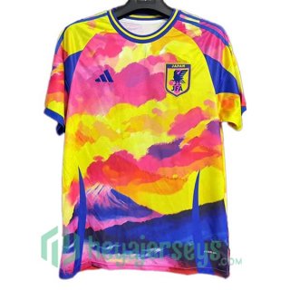 Japan Special Edition Soccer Jerseys Yellow Red 2024/2025