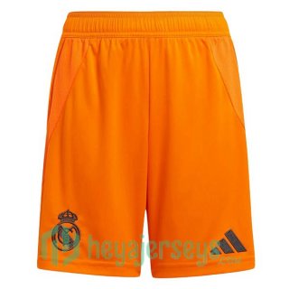 Real Madrid Away Soccer Shorts Orange 2024/2025