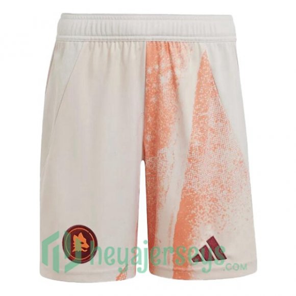 AS Roma Kids Away Soccer Shorts White 2024/2025