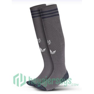 Real Madrid Third Soccer Socks Gray 2024/2025