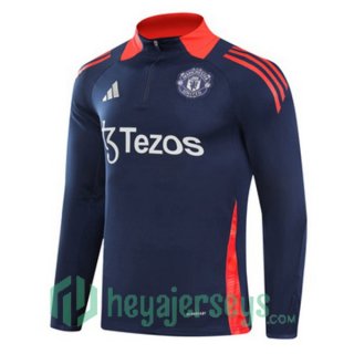 Training Sweatshirt Manchester United Blue Royal 2024/2025