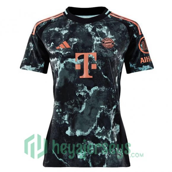 Bayern Munich Women Away Soccer Jerseys Black 2024/2025