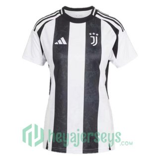 Juventus Women Home Soccer Jerseys Black White 2024/2025