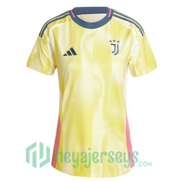 Juventus Women Away Soccer Jerseys Yellow 2024/2025