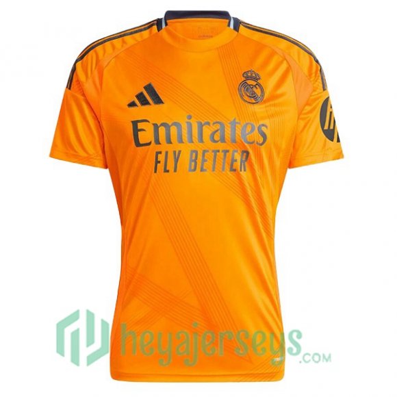 Real Madrid Away Soccer Jerseys Orange 2024/2025