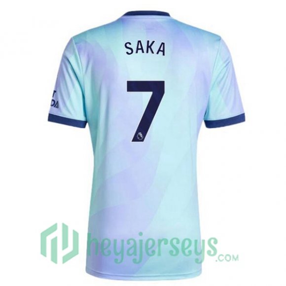 FC Arsenal (SAKA 7) Third Soccer Jerseys Blue 2024/2025