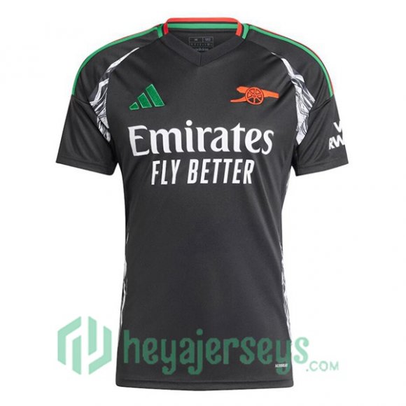 FC Arsenal Away Soccer Jerseys Black 2024/2025