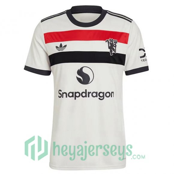 Manchester United Third Soccer Jerseys White 2024/2025