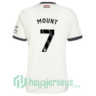 Manchester United (Mount 7) Third Soccer Jerseys White 2024/2025