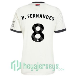 Manchester United (B.Fernandes 8) Third Soccer Jerseys White 2024/2025