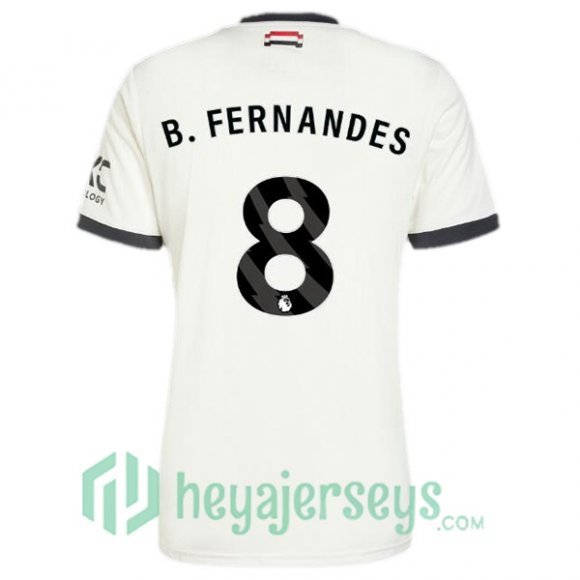 Manchester United (B.Fernandes 8) Third Soccer Jerseys White 2024/2025