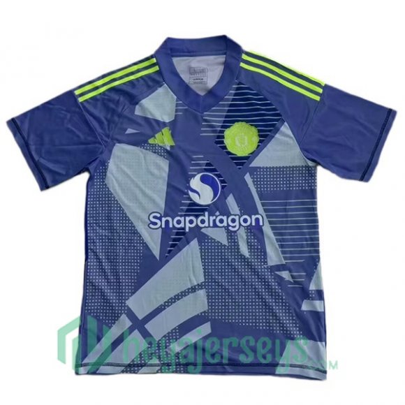 Manchester United Goalkeeper Soccer Jerseys Blue 2024/2025