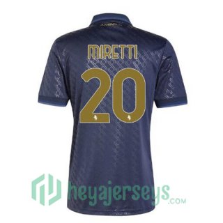 Juventus (MIRETTI 20) Third Soccer Jerseys Blue Royal 2024/2025