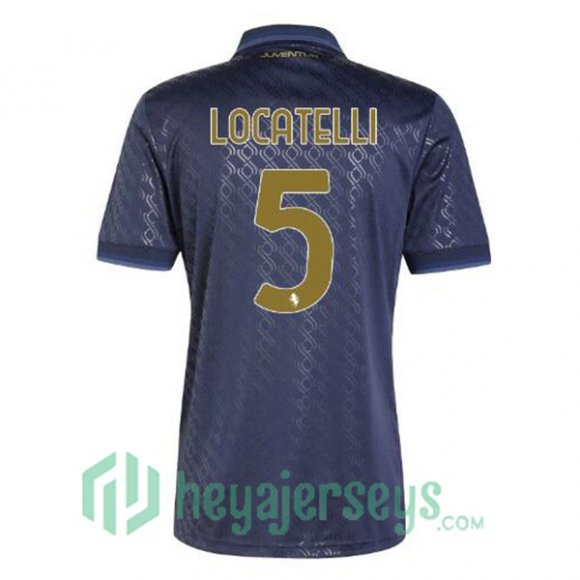 Juventus (LOCATELLI 5) Third Soccer Jerseys Blue Royal 2024/2025