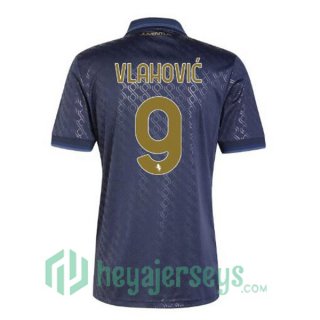 Juventus (VLAHOVIĆ 9) Third Soccer Jerseys Blue Royal 2024/2025