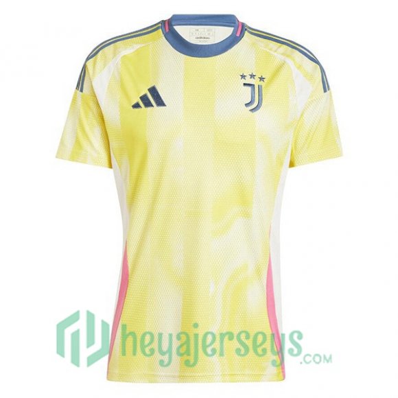 Juventus Away Soccer Jerseys Yellow 2024/2025