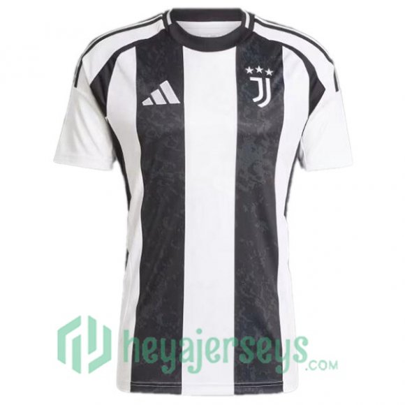 Juventus Home Soccer Jerseys Black White 2024/2025