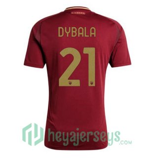 AS Roma (DYBALA 21) Home Soccer Jerseys Red 2024/2025