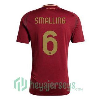 AS Roma (SMALLING 6) Home Soccer Jerseys Red 2024/2025