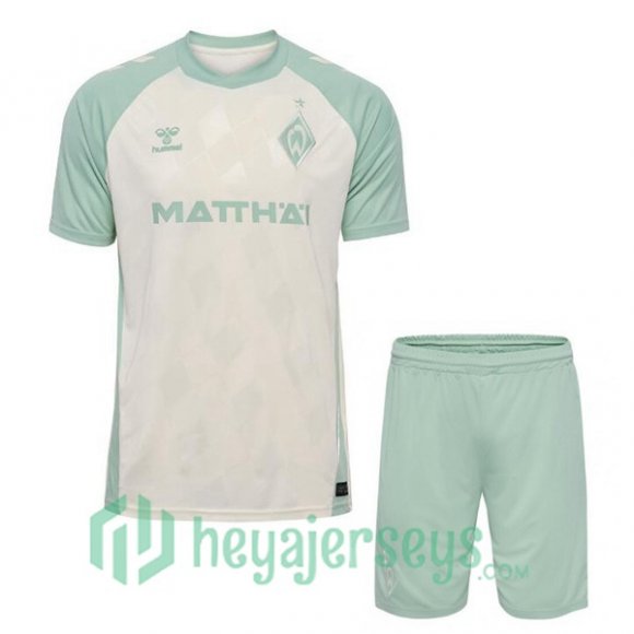 SV Werder Bremen Kids Away Soccer Jerseys White 2024/2025