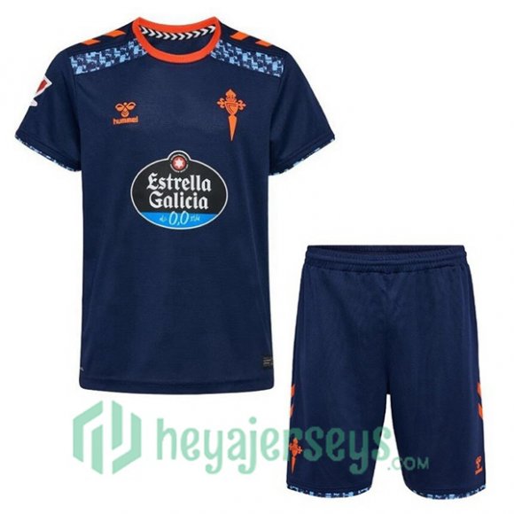 Celta Vigo Kids Away Soccer Jerseys Blue 2024/2025