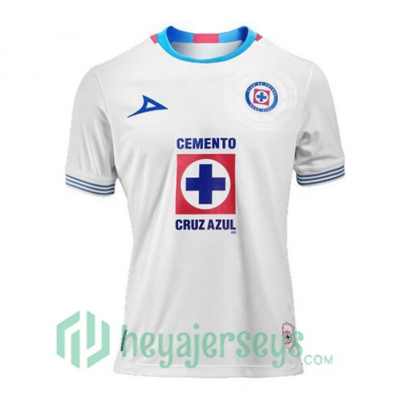 Cruz Azul Away Soccer Jerseys White 2024/2025