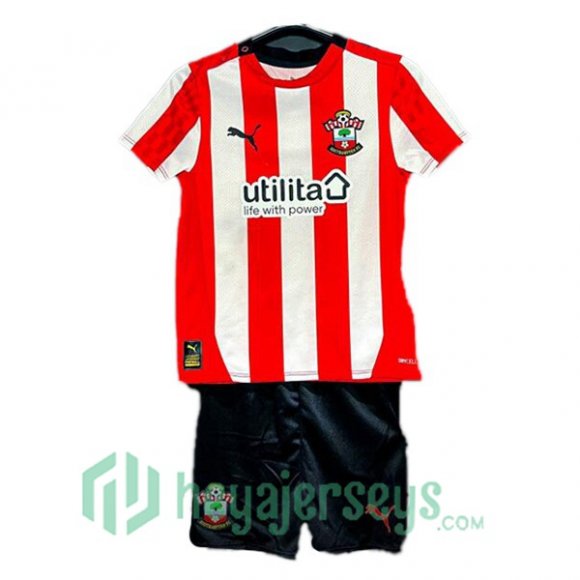 Southampton FC Kids Home Soccer Jerseys Red 2024/2025