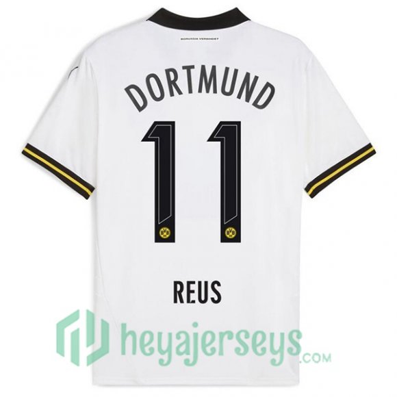 Borussia Dortmund (Reus 11) Away Soccer Jerseys White 2024/2025