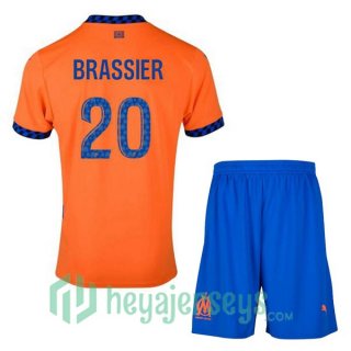 Olympique Marseille (BRASSIER 20) Kids Third Soccer Jerseys Orange 2024/2025