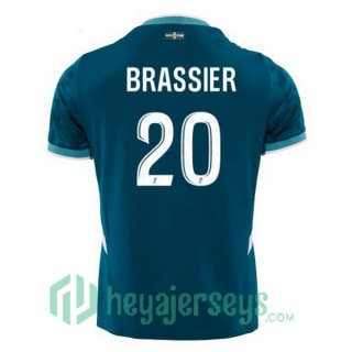 Olympique Marseille (BRASSIER 20) Away Soccer Jerseys Blue 2024/2025