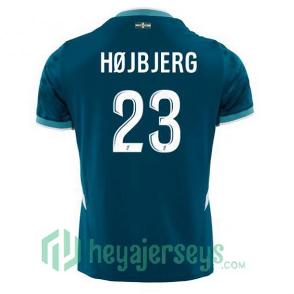 Olympique Marseille (HØJBJERG 23) Away Soccer Jerseys Blue 2024/2025