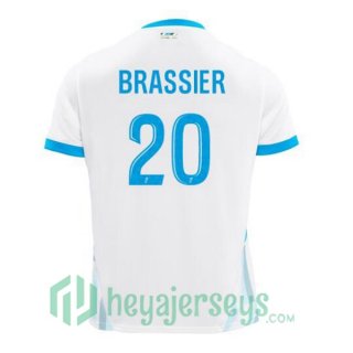 Olympique Marseille (BRASSIER 20) Home Soccer Jerseys White 2024/2025