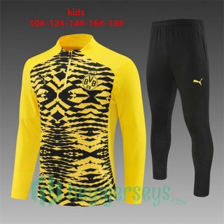 Tracksuit Borussia Dortmund Kids Yellow Black 2024/2025