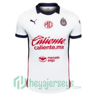 CD Guadalajara Away Soccer Jerseys White 2024/2025