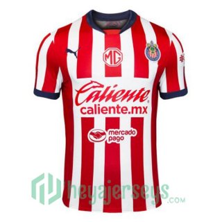 CD Guadalajara Home Soccer Jerseys Red White 2024/2025