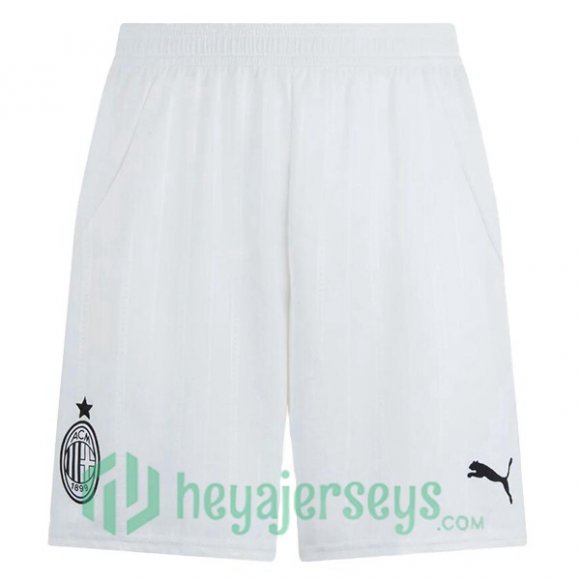 AC Milan Away Soccer Shorts White 2024/2025