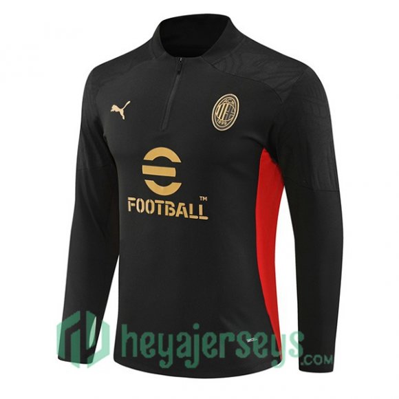 Training Sweatshirt AC Milan Black 2024/2025