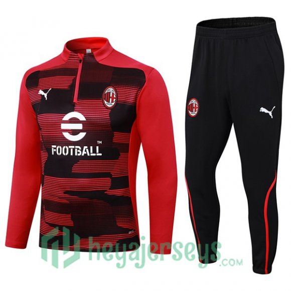 Tracksuit AC Milan Black Red 2024/2025