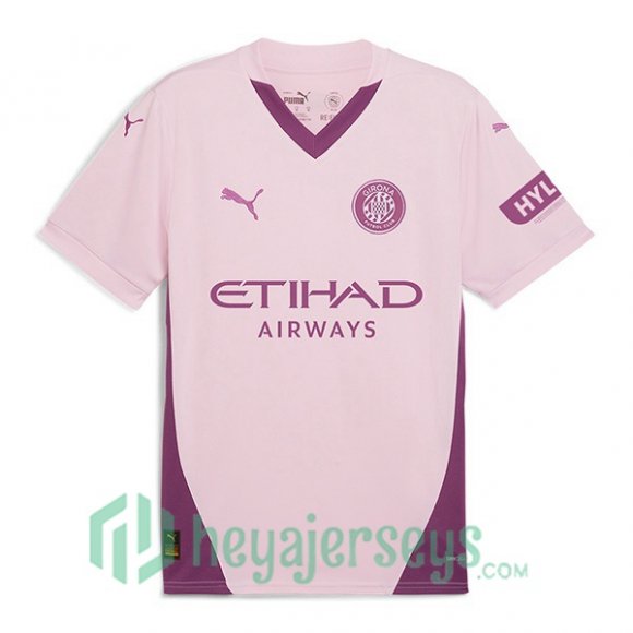 Girona Third Soccer Jerseys Rose 2024/2025