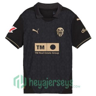 Valencia CF Away Soccer Jerseys Black 2024/2025