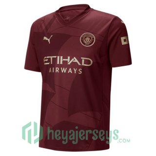 Manchester City Third Soccer Jerseys Marron 2024/2025