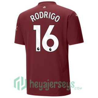 Manchester City (Rodrigo 16) Third Soccer Jerseys Marron 2024/2025