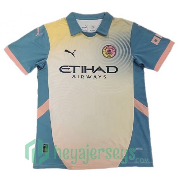 Manchester City Special Edition Soccer Jerseys Blue White 2024/2025