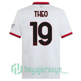 AC Milan (THEO 19) Away Soccer Jerseys White 2024/2025