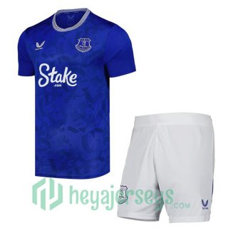 Everton Kids Home Soccer Jerseys Blue 2024/2025