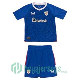 Athletic Club Kids Away Soccer Jerseys Blue 2024/2025