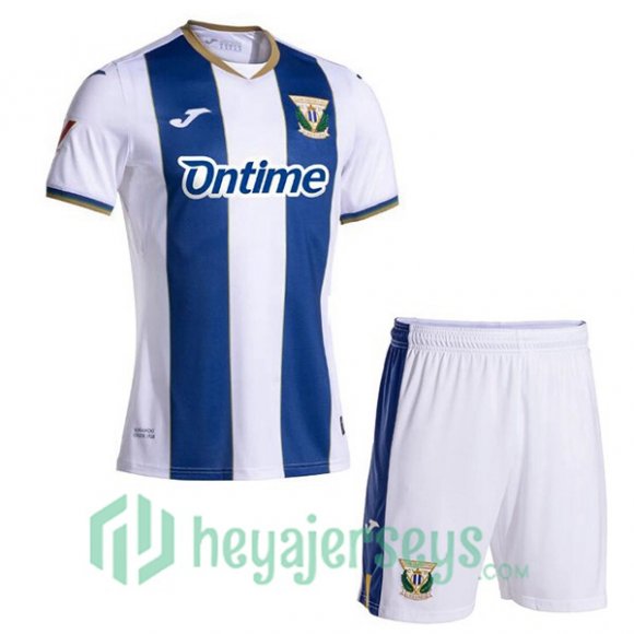 CD Leganes Kids Home Soccer Jerseys White Blue 2024/2025