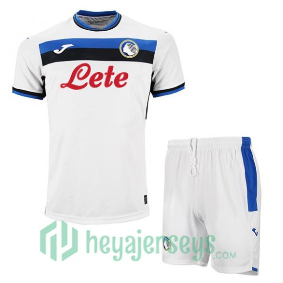 Atalanta Kids Away Soccer Jerseys White 2024/2025