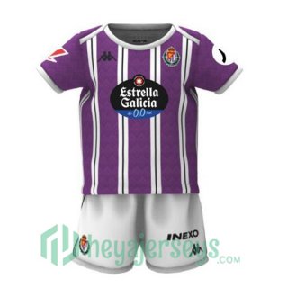 Real Valladolid Kids Home Soccer Jerseys Purple 2024/2025